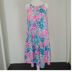 NWT Lilly Pulitzer Evalyn Dress White Rainforest Retreat Turtles Pink Blue Small